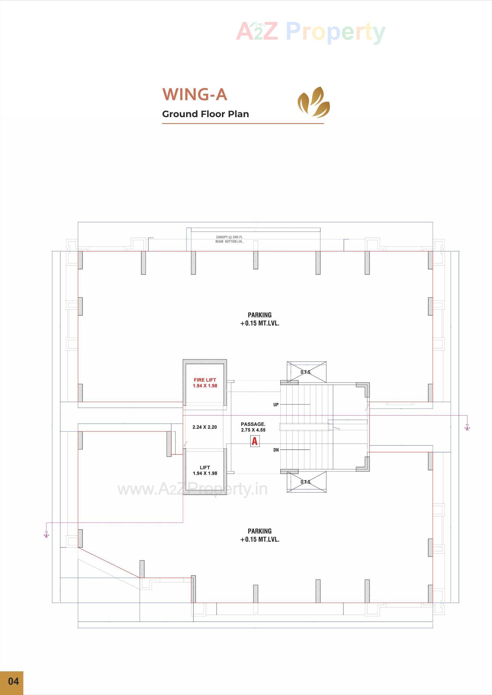 Layout of real estate project Navkar Heights located at Utran, Surat, Gujarat