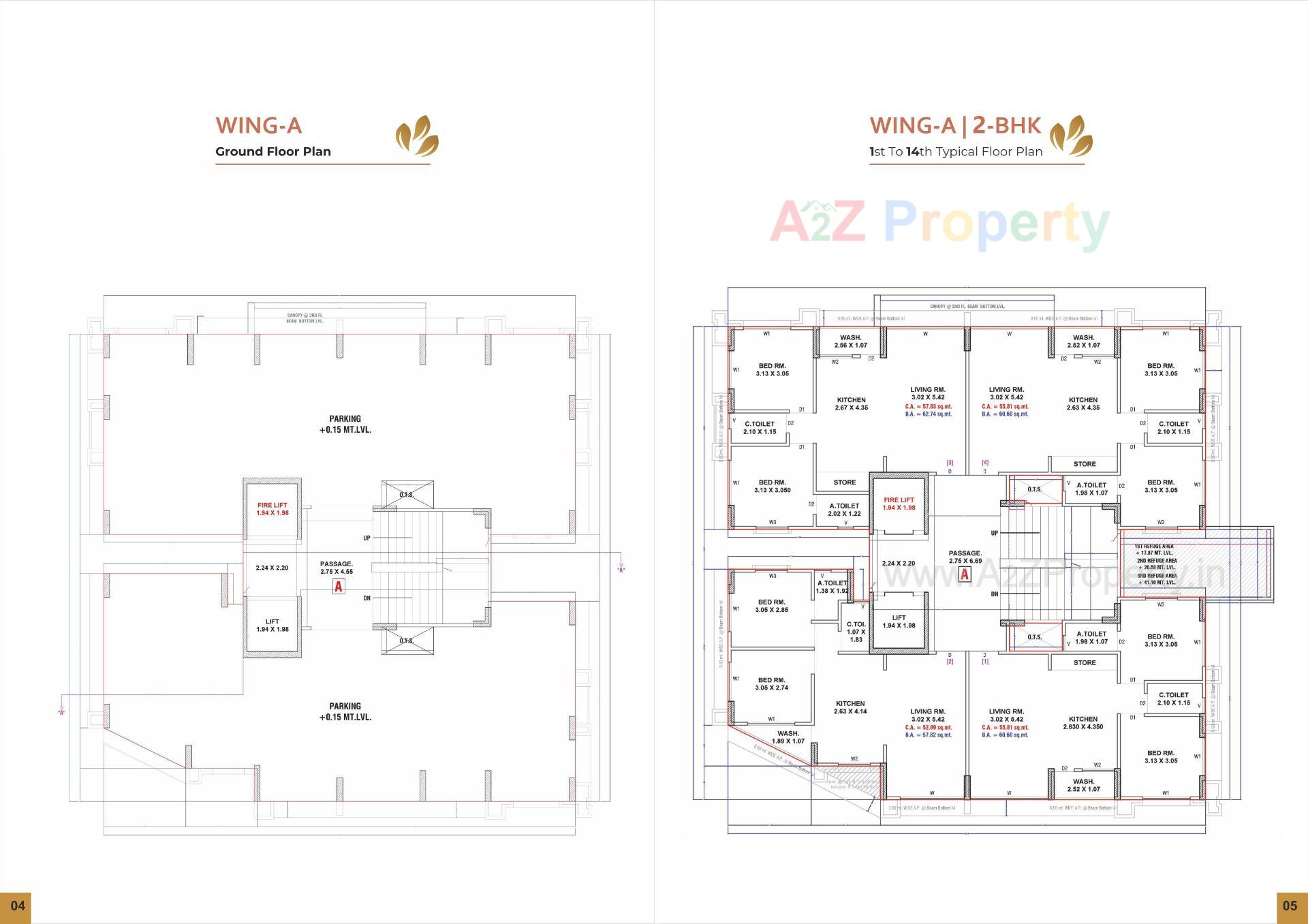 Layout of real estate project Navkar Heights located at Utran, Surat, Gujarat