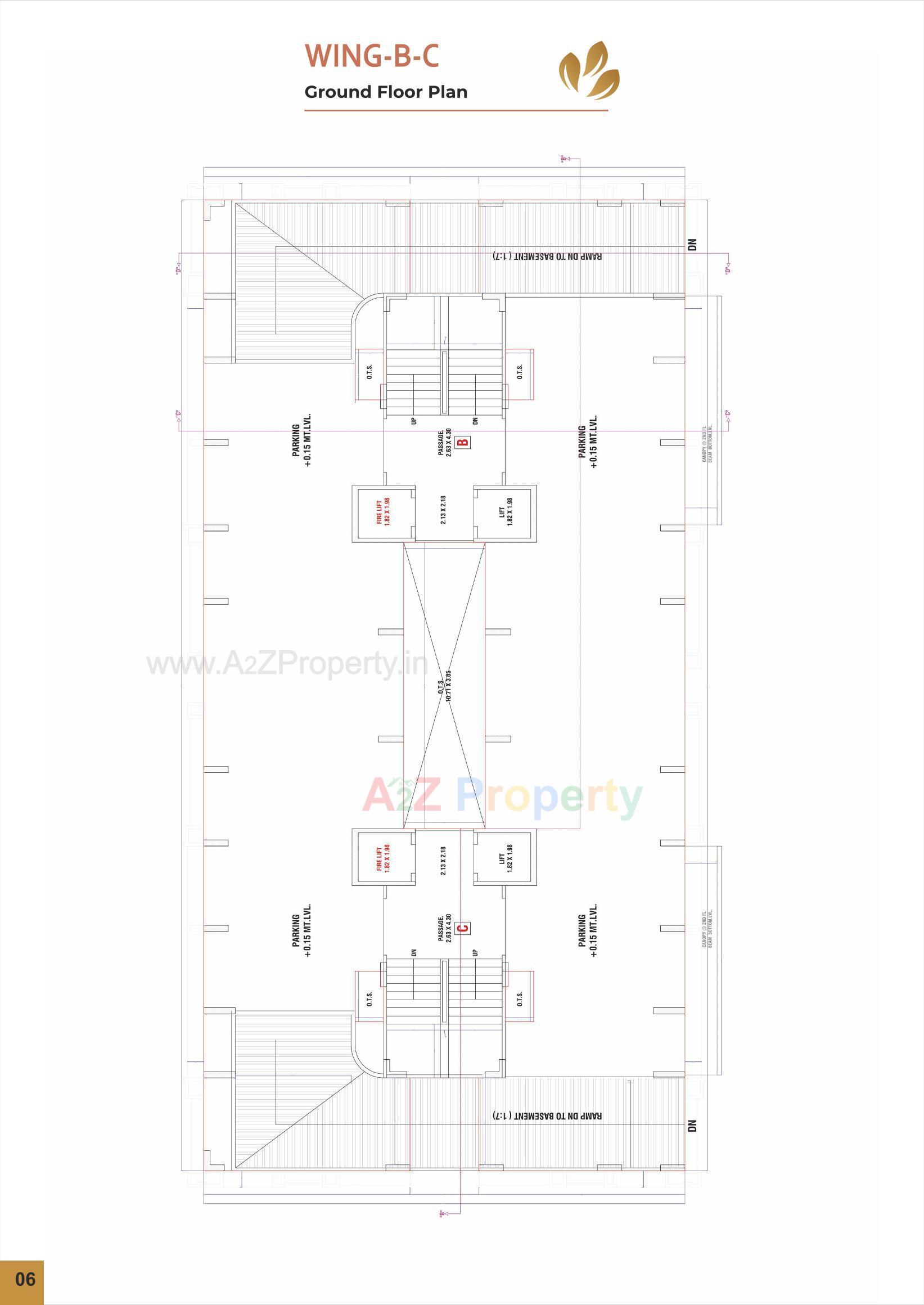 Layout of real estate project Navkar Heights located at Utran, Surat, Gujarat