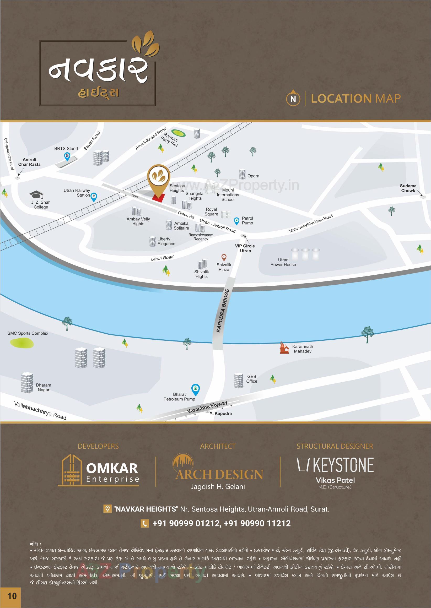  of real estate project Navkar Heights located at Utran, Surat, Gujarat