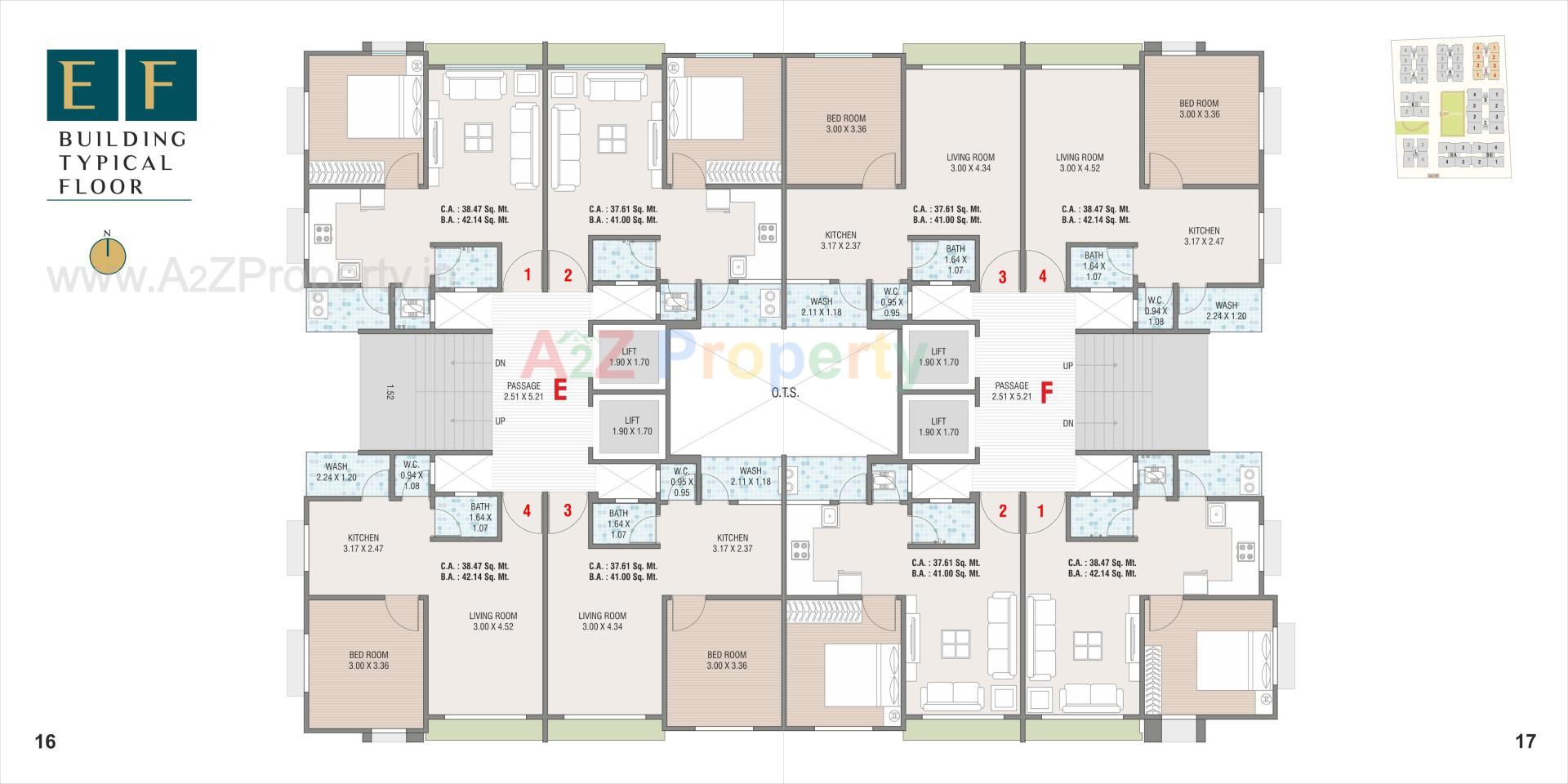 Layout of real estate project Nawab Heritage located at Unn, Surat, Gujarat