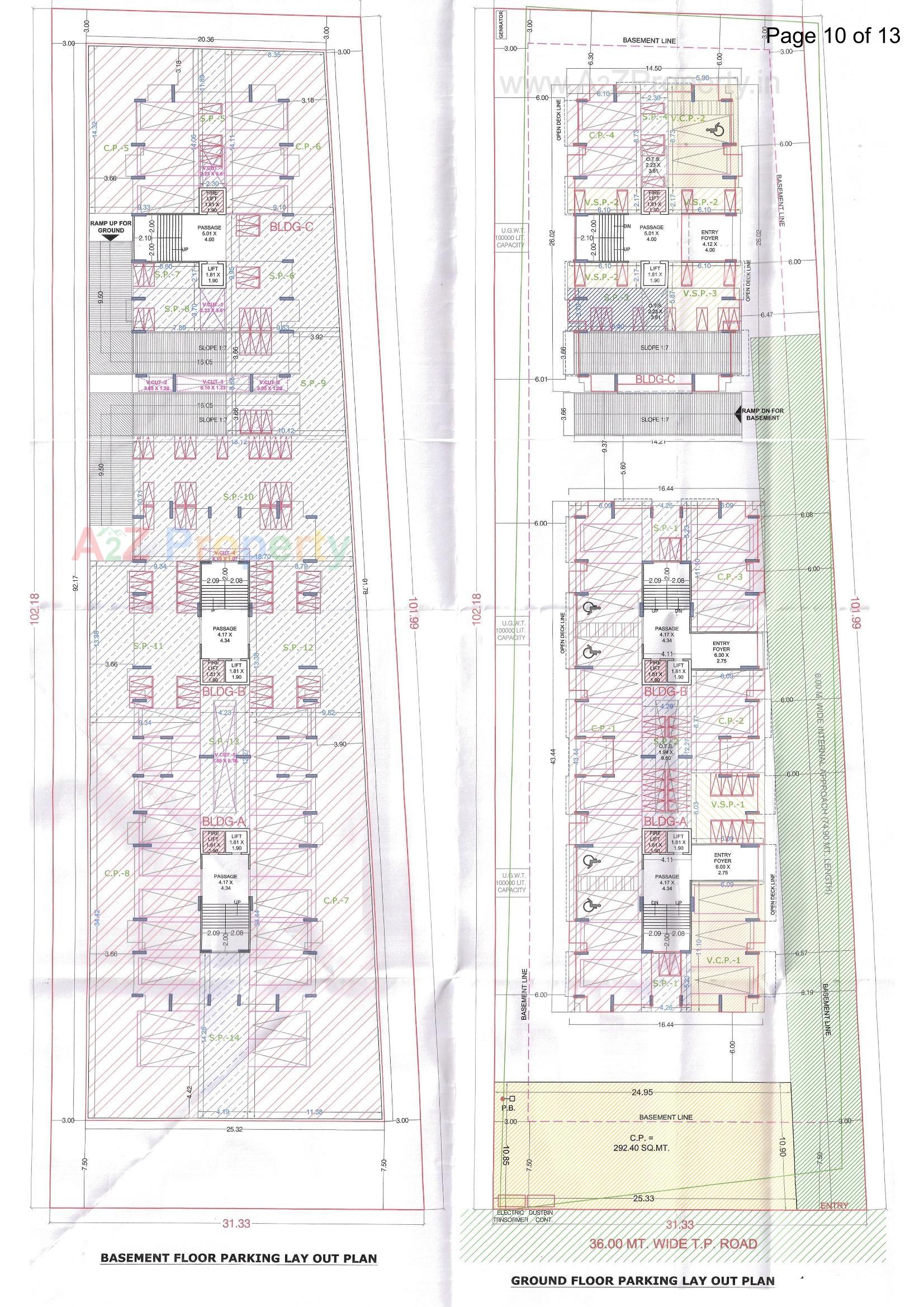 Layout of real estate project Nilgiri Heights located at Mo, Surat, Gujarat