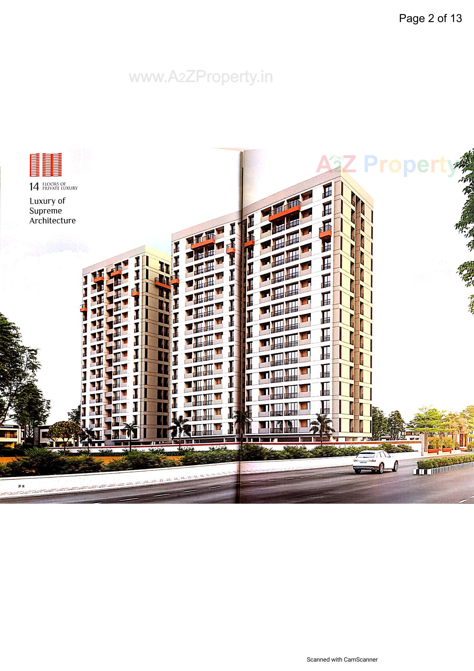 3D Elevation of real estate project Nilgiri Heights located at Mo, Surat, Gujarat