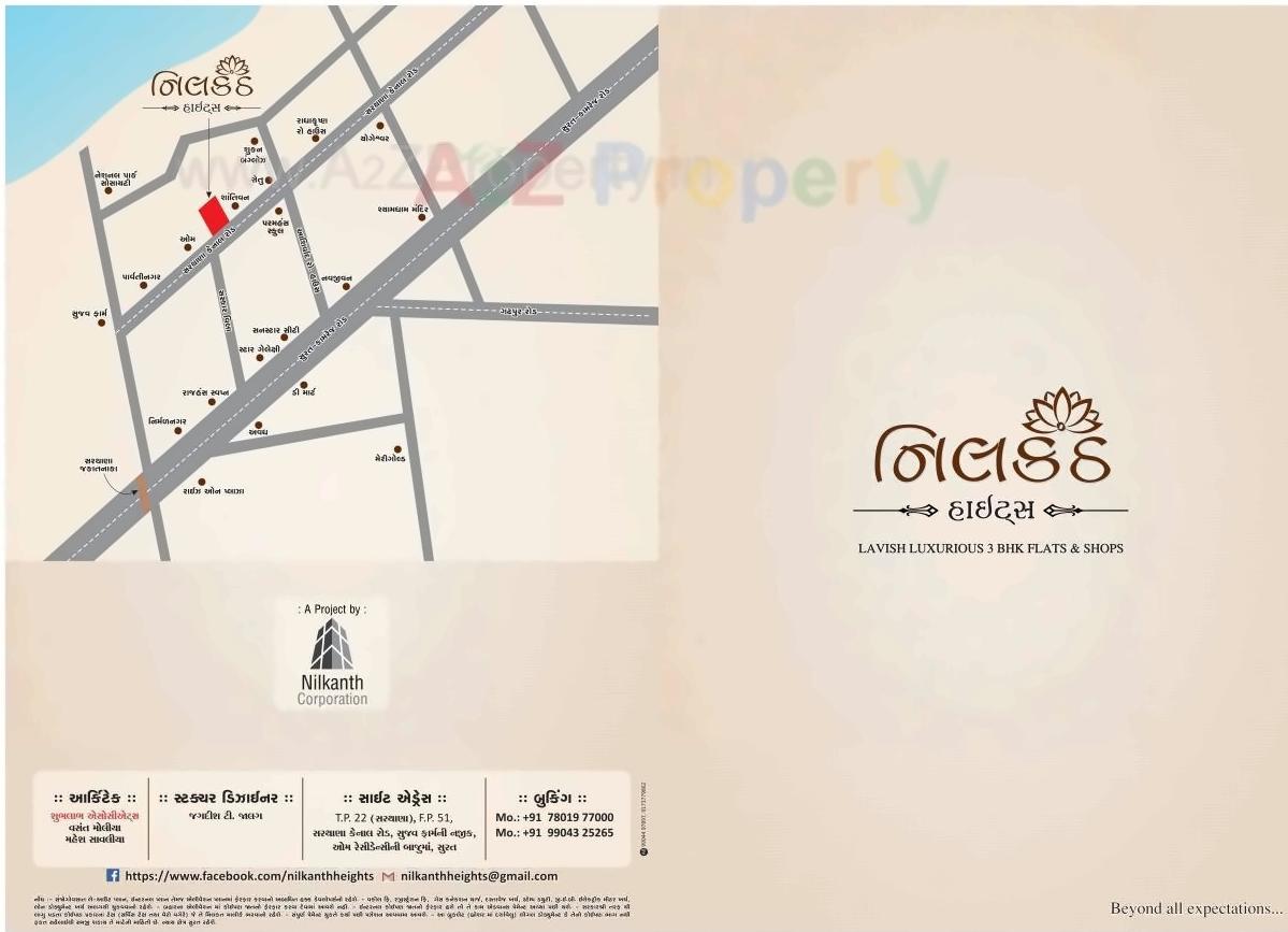  of real estate project Nilkanth Height located at Sarthana, Surat, Gujarat