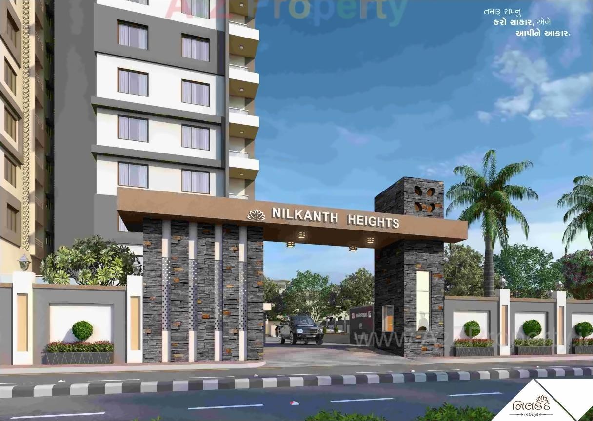 3D Elevation of real estate project Nilkanth Height located at Sarthana, Surat, Gujarat