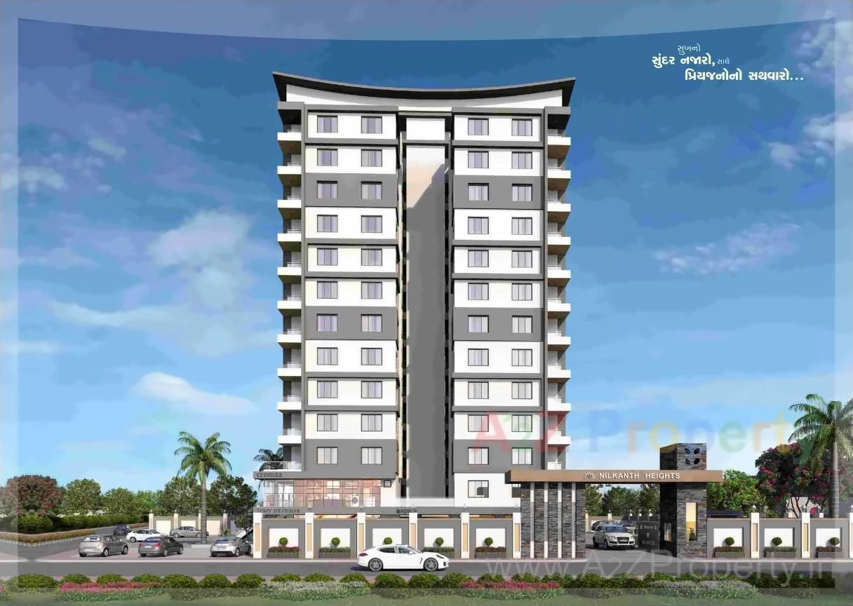 3D Elevation of real estate project Nilkanth Height located at Sarthana, Surat, Gujarat