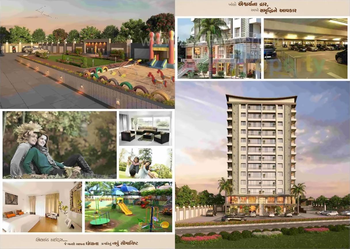 3D Elevation of real estate project Nilkanth Height located at Sarthana, Surat, Gujarat