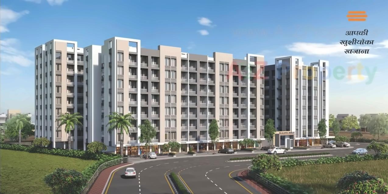 3D Elevation of real estate project Nilkanth Heights located at Pali, Surat, Gujarat