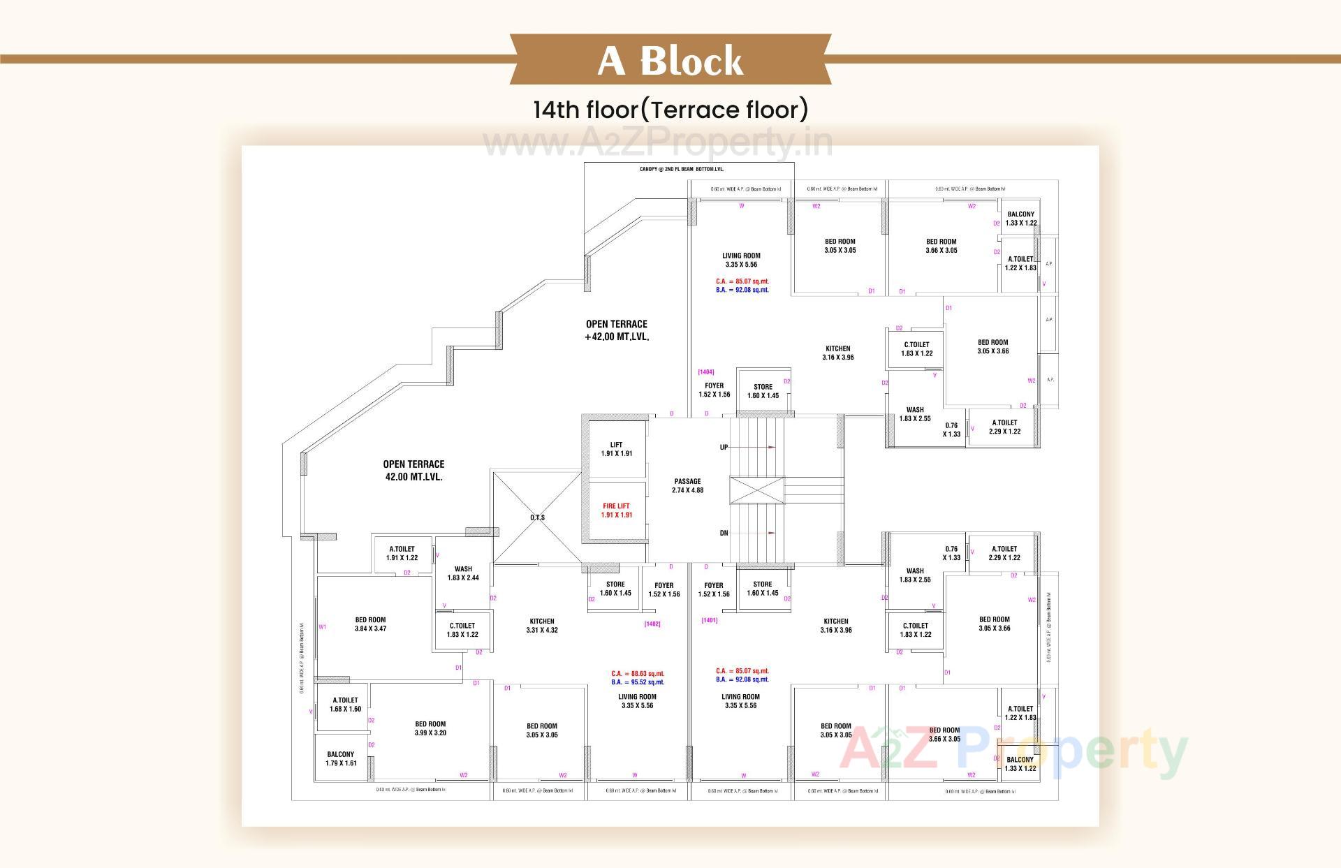 Layout of real estate project Nilkanth  Heights located at Sarthana , Surat, Gujarat