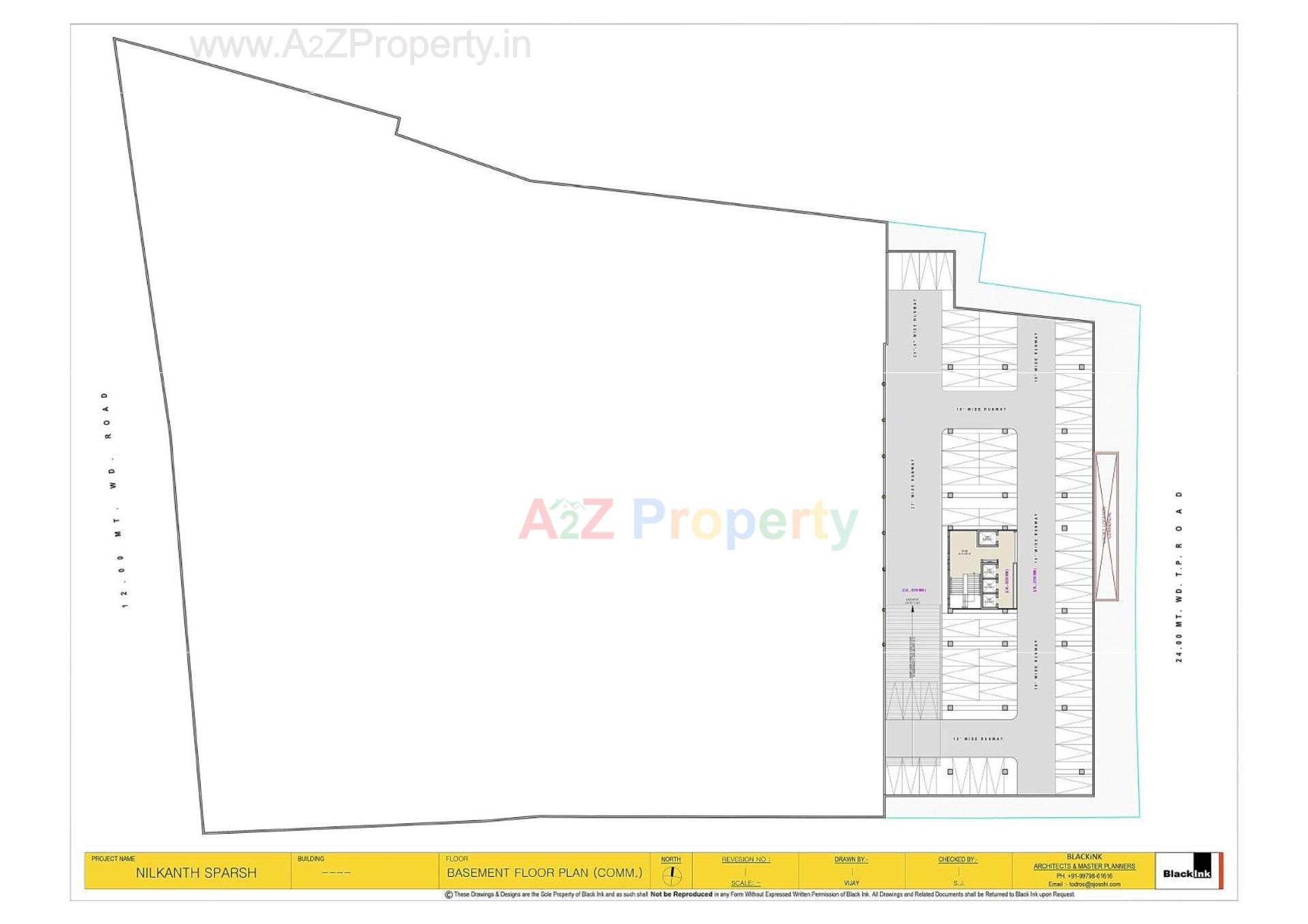 Layout of real estate project Nilkanth Sparsh( A1 To A4, B4to B6) located at Singanpore, Surat, Gujarat