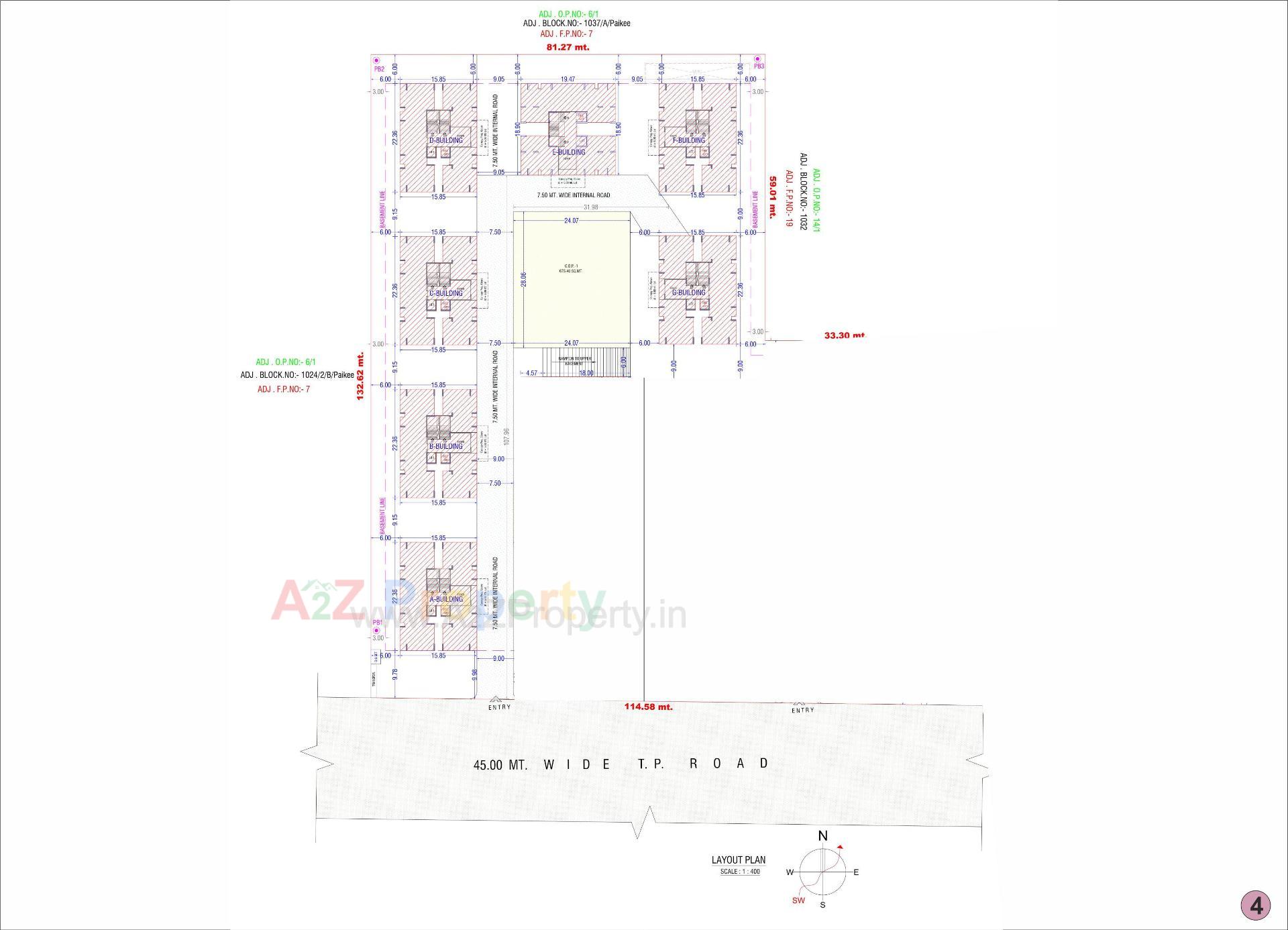 Layout of real estate project Nilkanth Sun located at Variyav, Surat, Gujarat