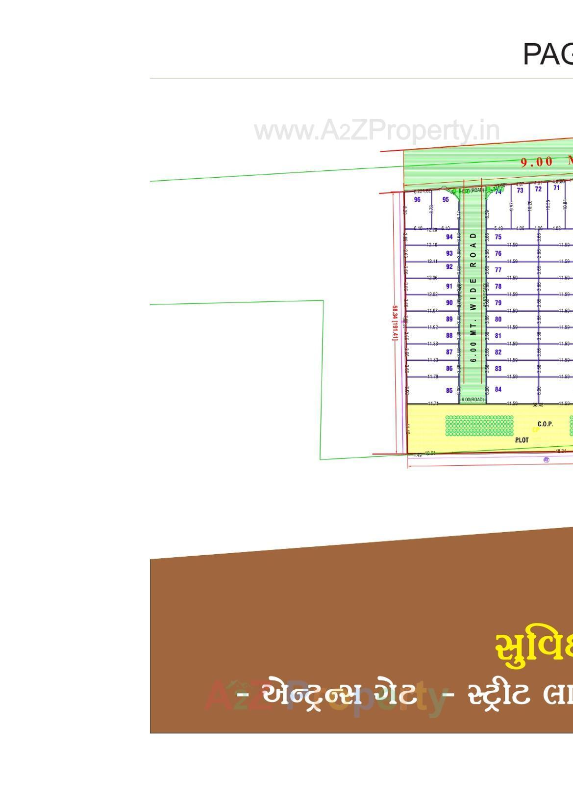 Layout of real estate project Nilkanth Villa located at Dindoli, Surat, Gujarat
