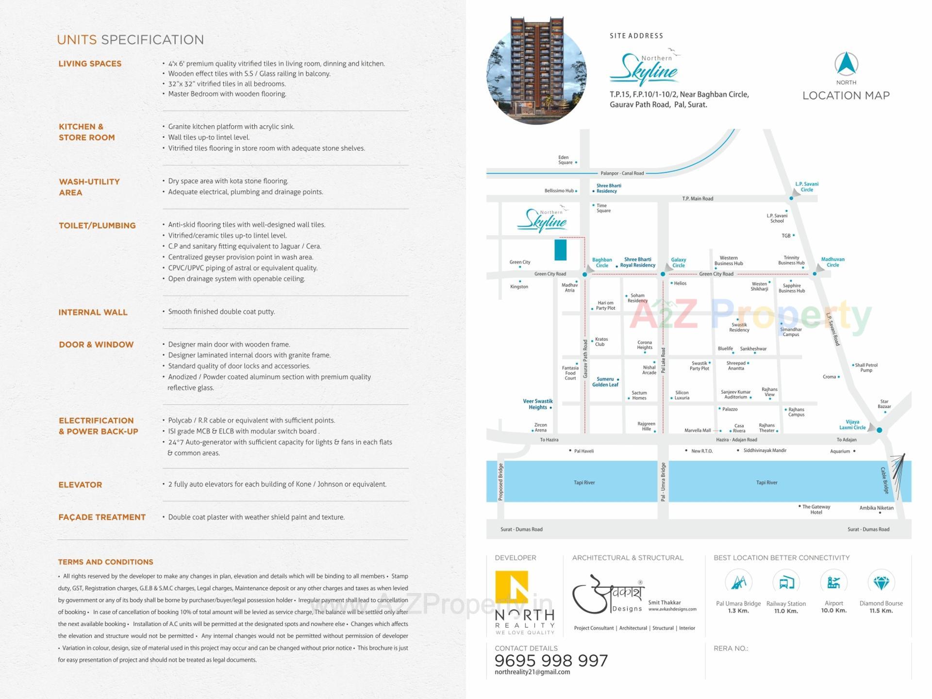  of real estate project Northern Skyline located at Pal, Surat, Gujarat