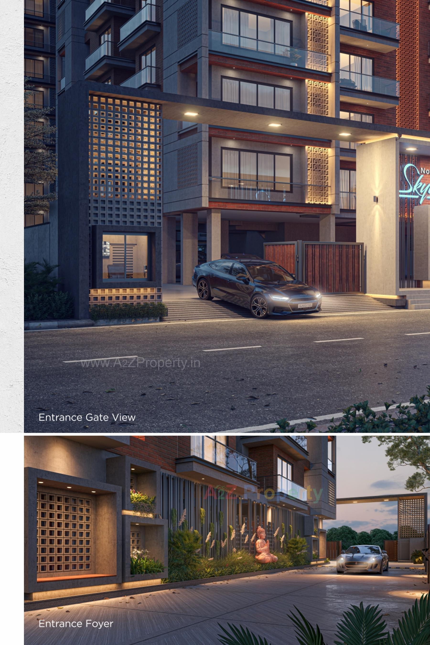 3D Elevation of real estate project Northern Skyline located at Pal, Surat, Gujarat