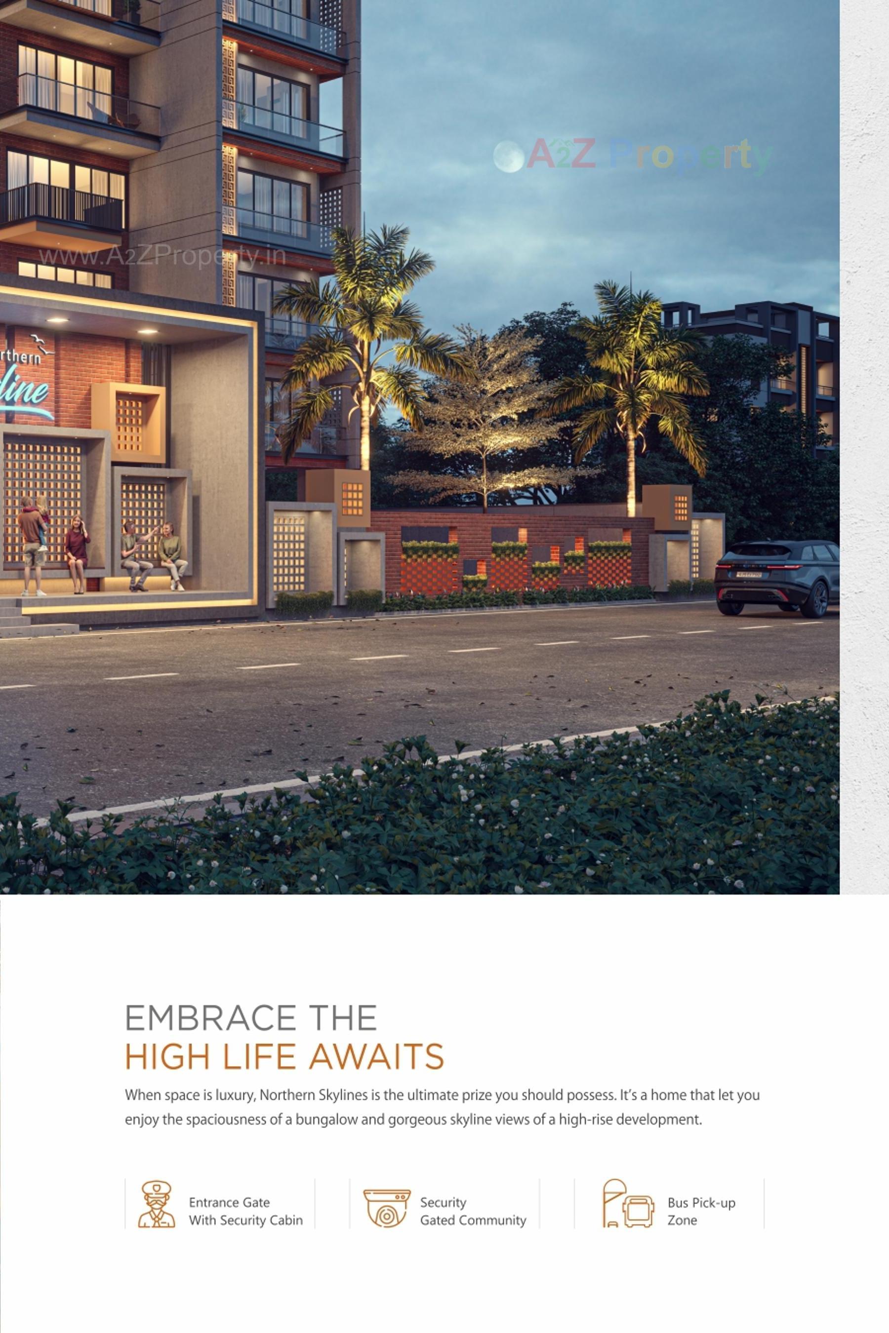 3D Elevation of real estate project Northern Skyline located at Pal, Surat, Gujarat