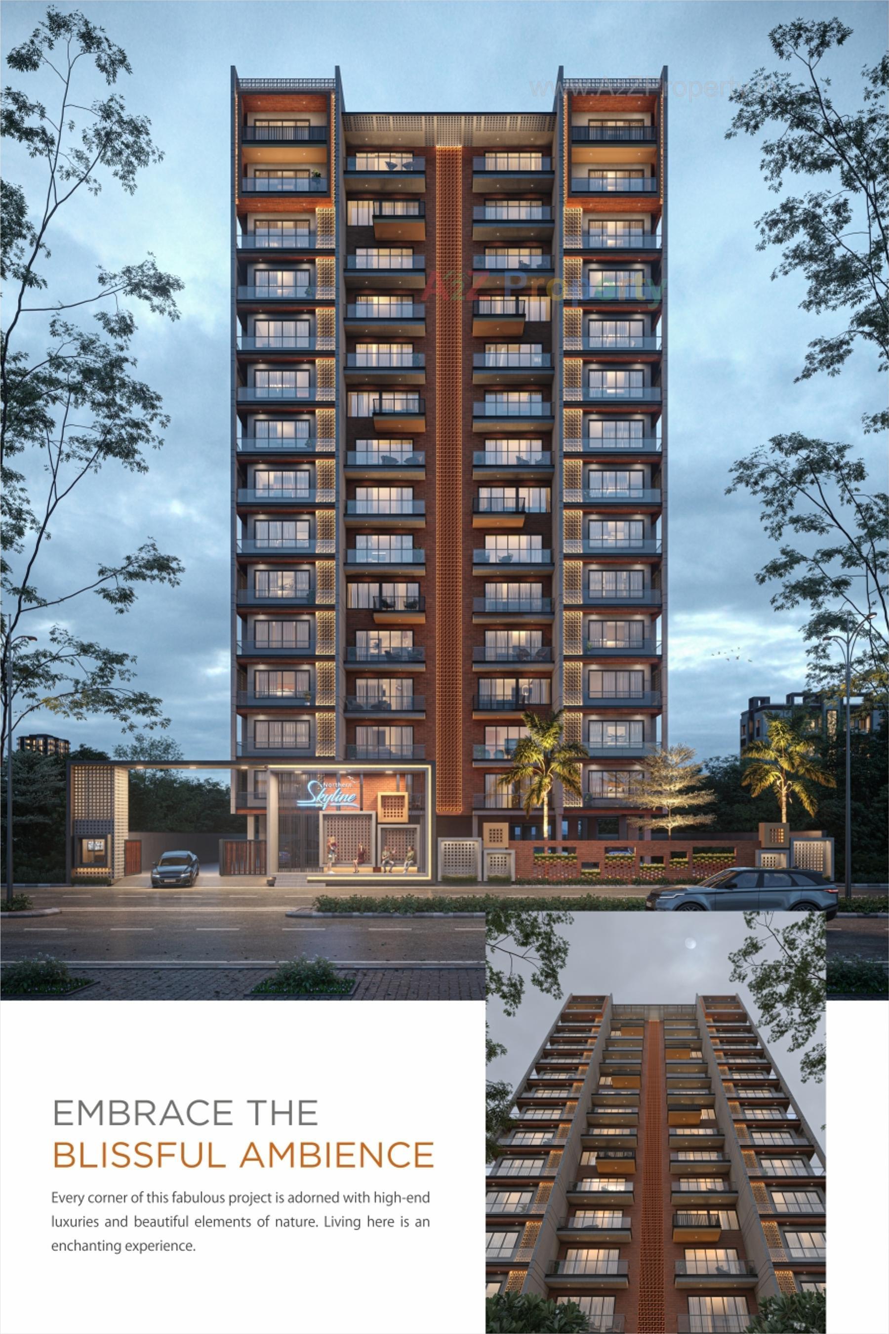 3D Elevation of real estate project Northern Skyline located at Pal, Surat, Gujarat