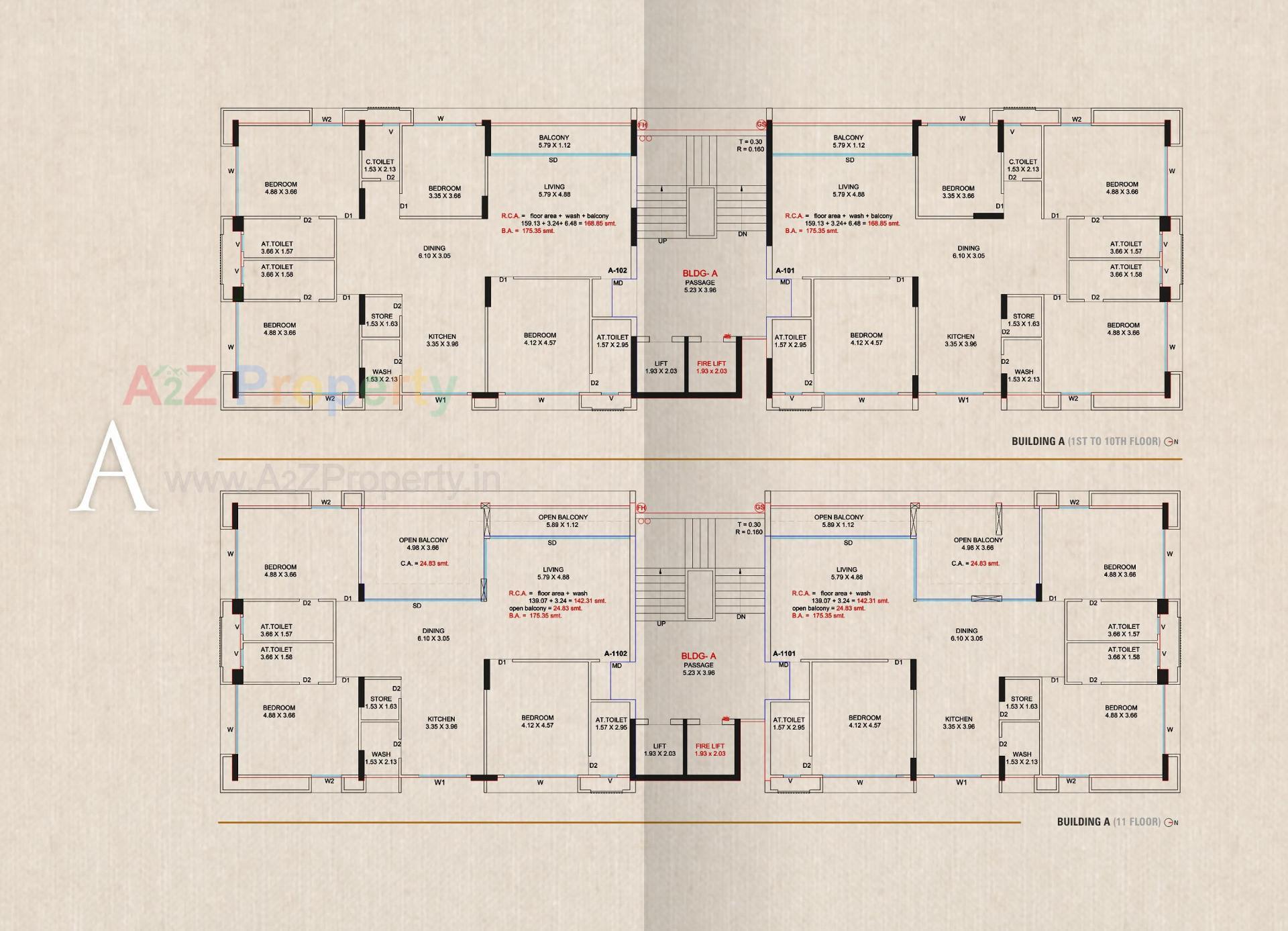 Layout of real estate project Nova Shantinath located at Vesu, Surat, Gujarat