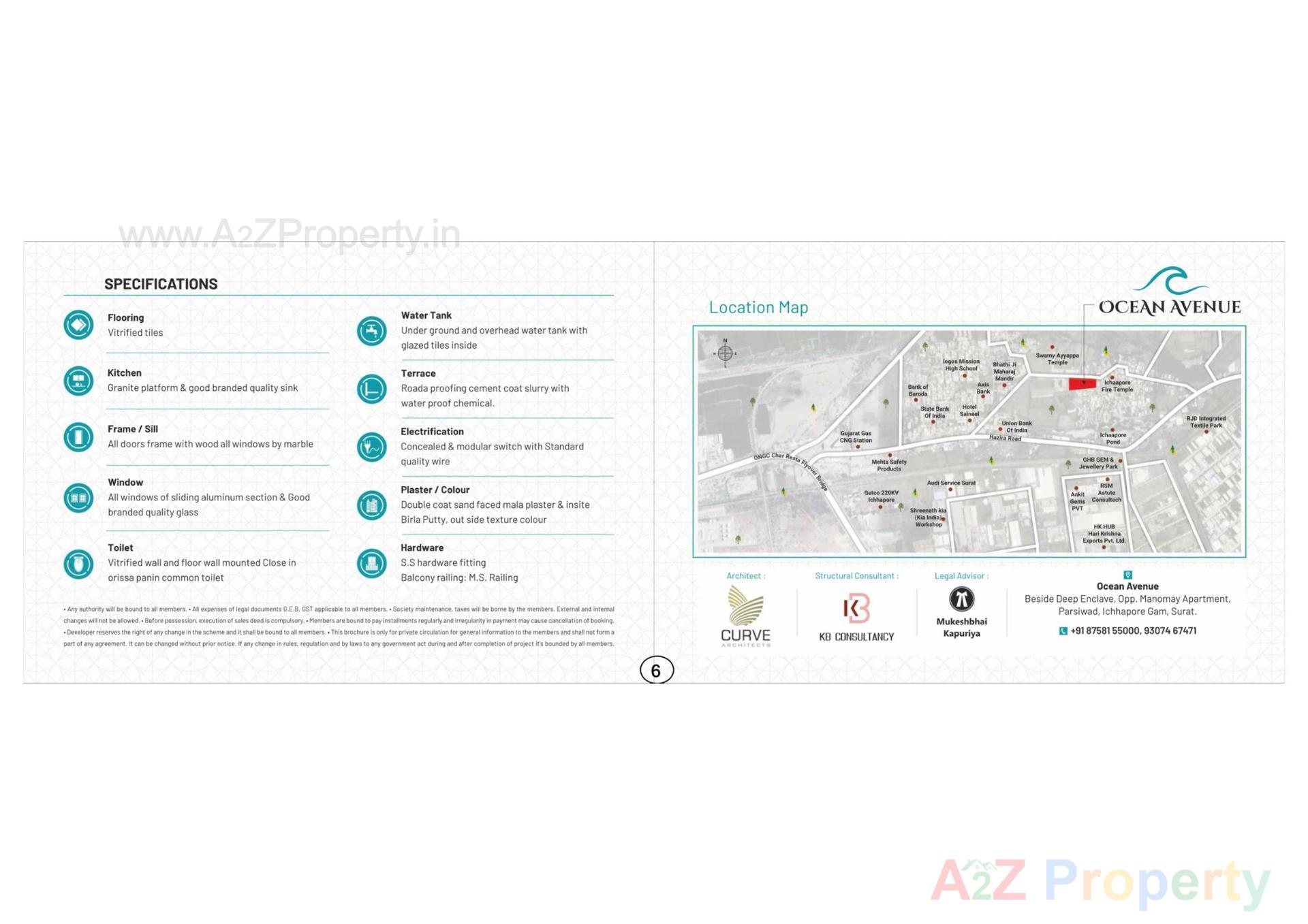  of real estate project Ocean Avenue located at Ichchhapore, Surat, Gujarat