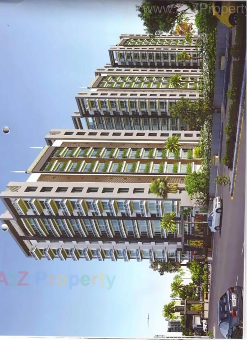 3D Elevation of real estate project Ocean Drive ( Tower B   C ) located at Sultanabad, Surat, Gujarat