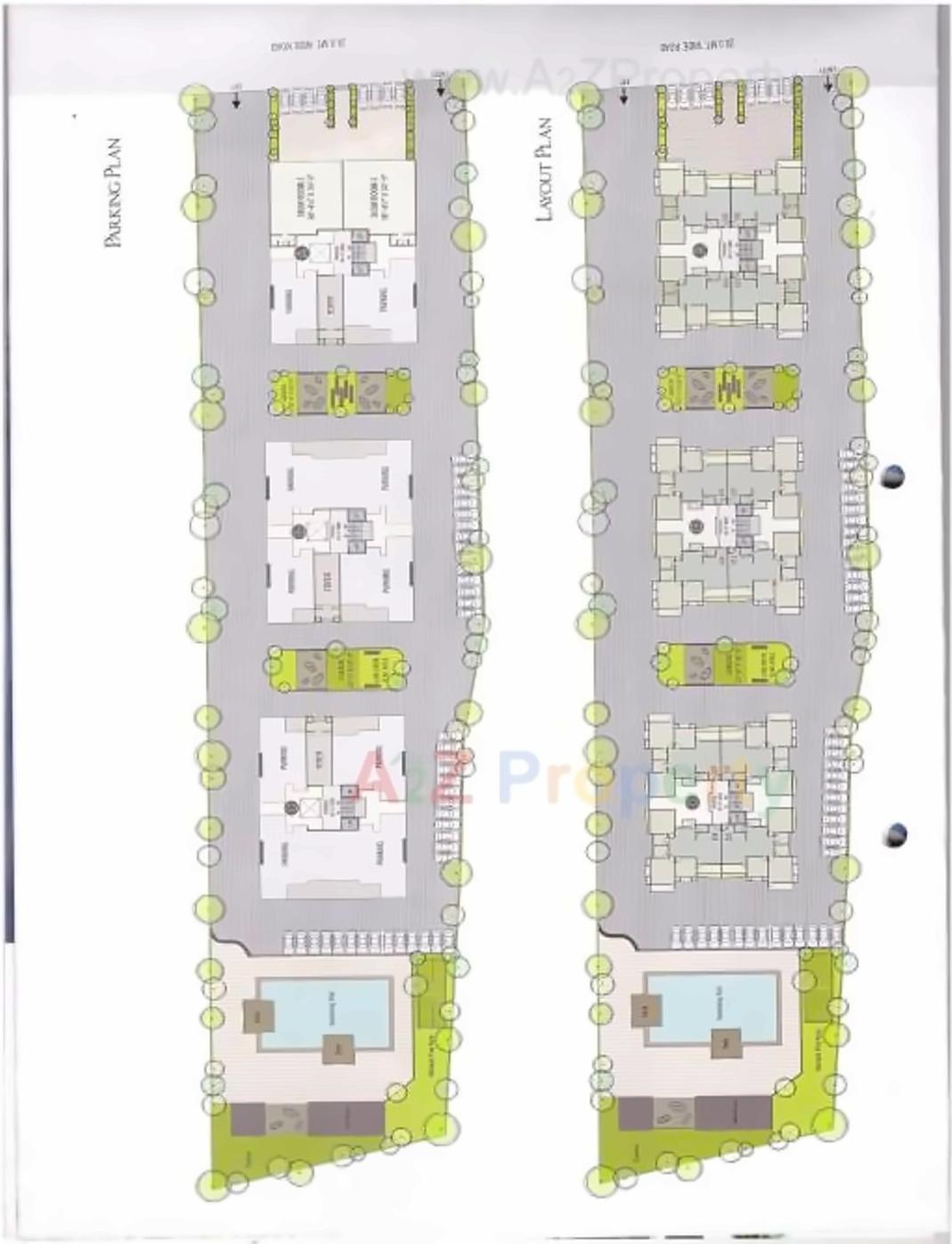 Layout of real estate project Ocean Drive ( Tower B   C ) located at Sultanabad, Surat, Gujarat