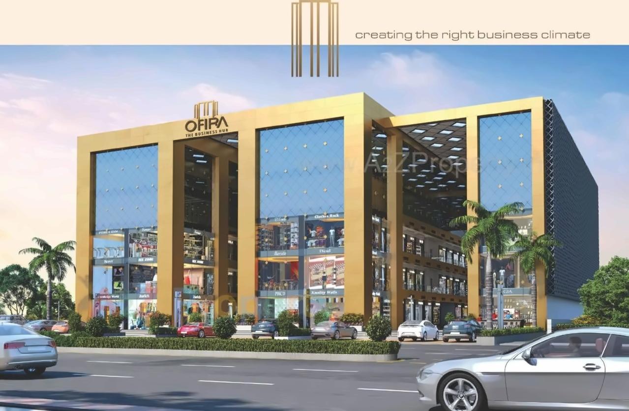 3D Elevation of real estate project Ofira Business Hub located at Bharthana, Surat, Gujarat