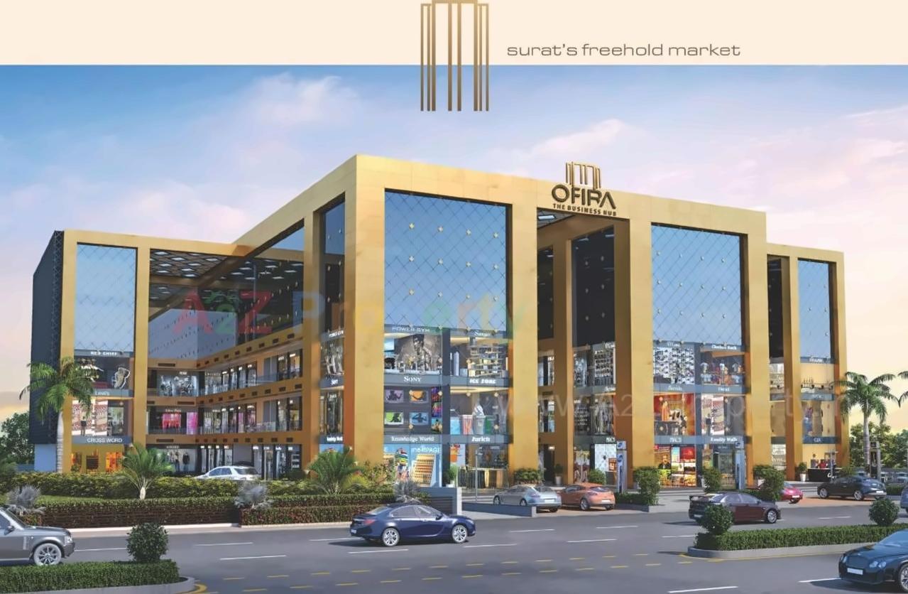 3D Elevation of real estate project Ofira Business Hub located at Bharthana, Surat, Gujarat