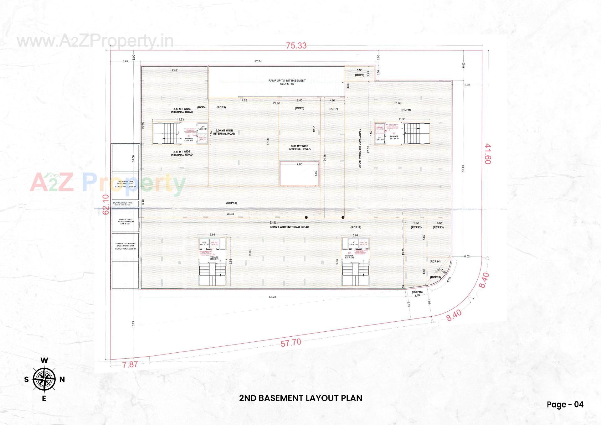 Layout of real estate project Ofira Parshwanath located at Parvat - Magob, Surat, Gujarat