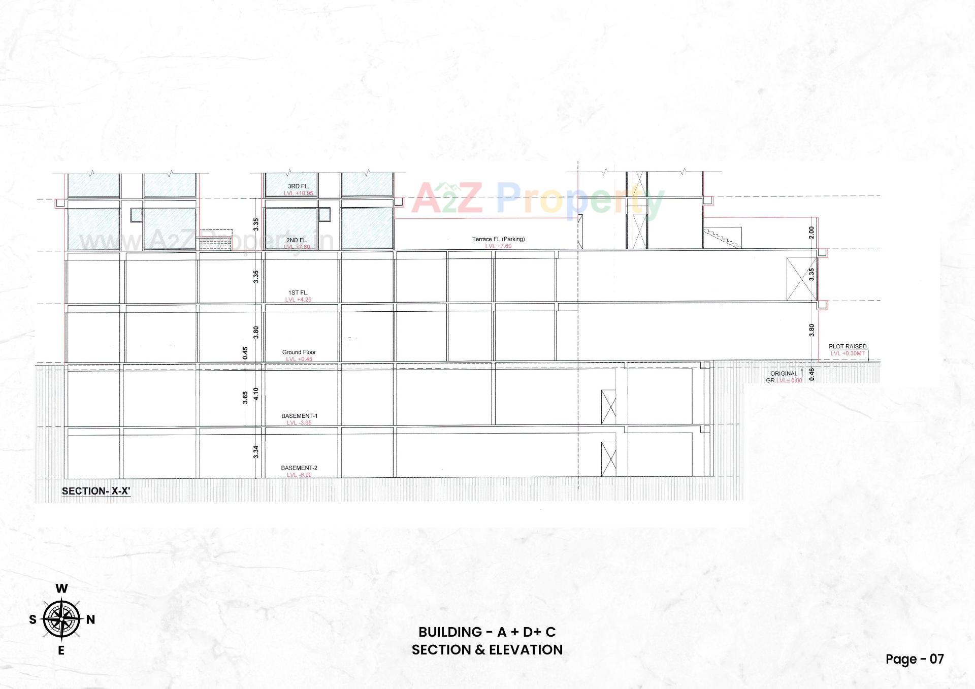 Layout of real estate project Ofira Parshwanath located at Parvat - Magob, Surat, Gujarat