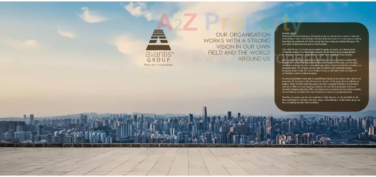 3D Elevation of real estate project Ofira Peak located at Vesu, Surat, Gujarat