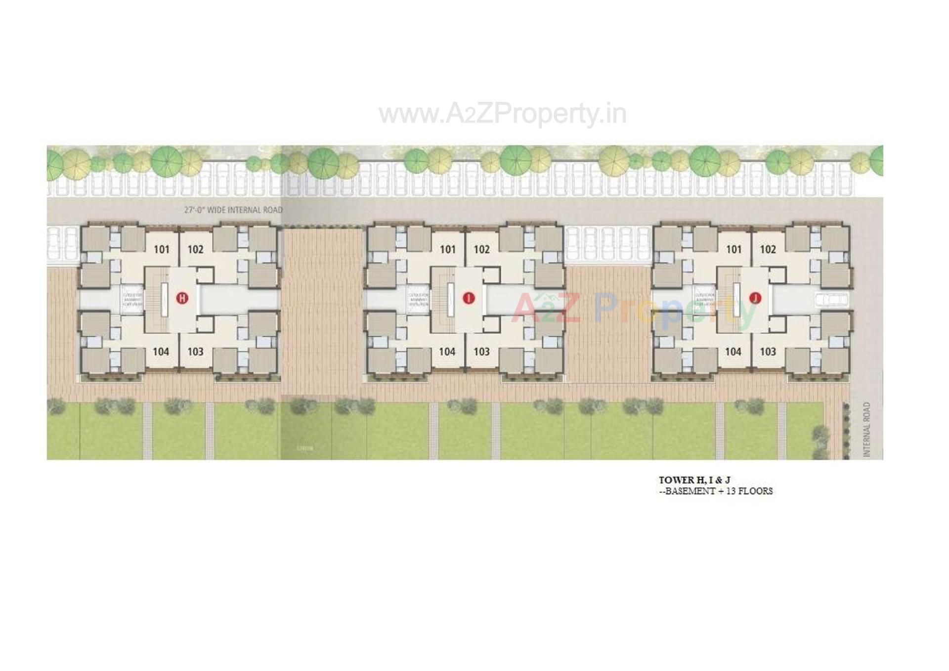 Layout of real estate project Ofira Prestige located at Surat, Surat, Gujarat