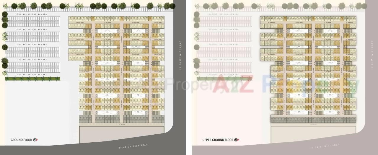 Layout of real estate project Ofira Textile City located at Parvat, Surat, Gujarat