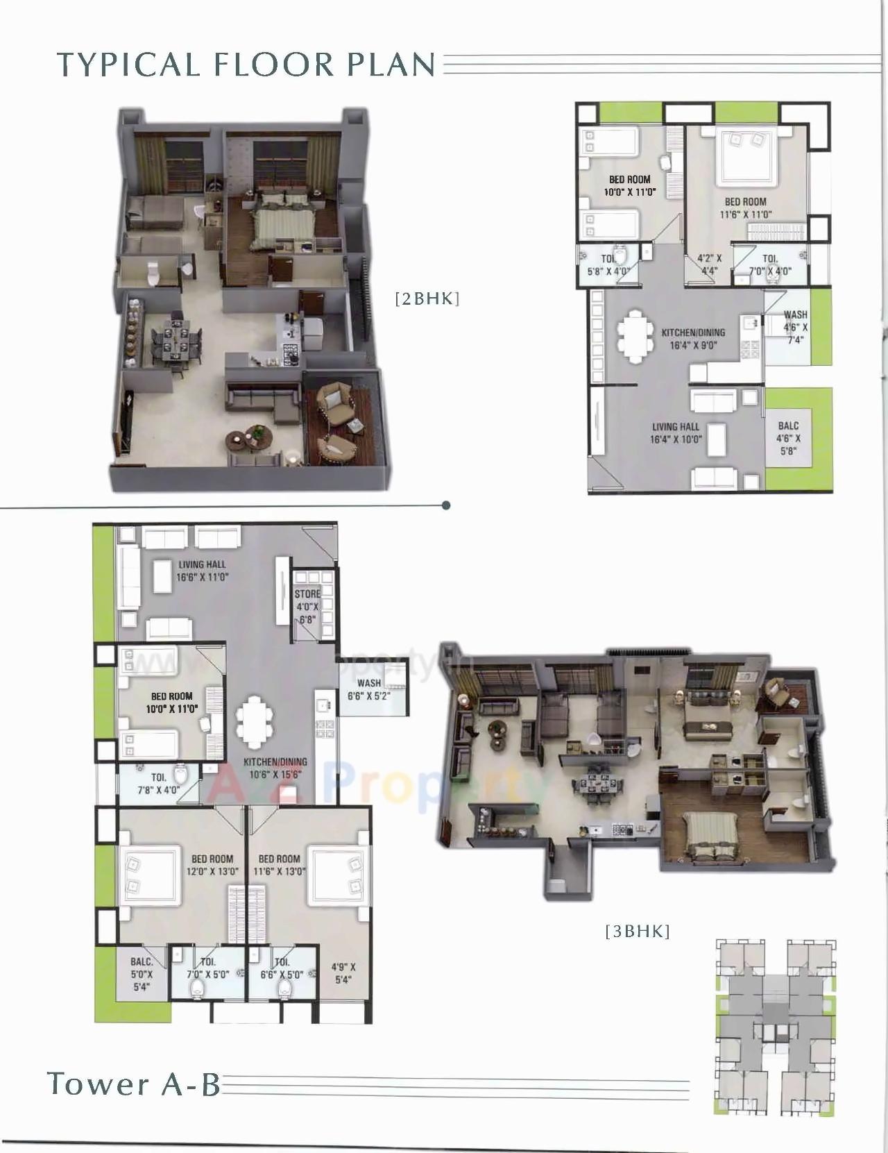 Layout of real estate project Oliva Heights located at Bhimrad, Surat, Gujarat