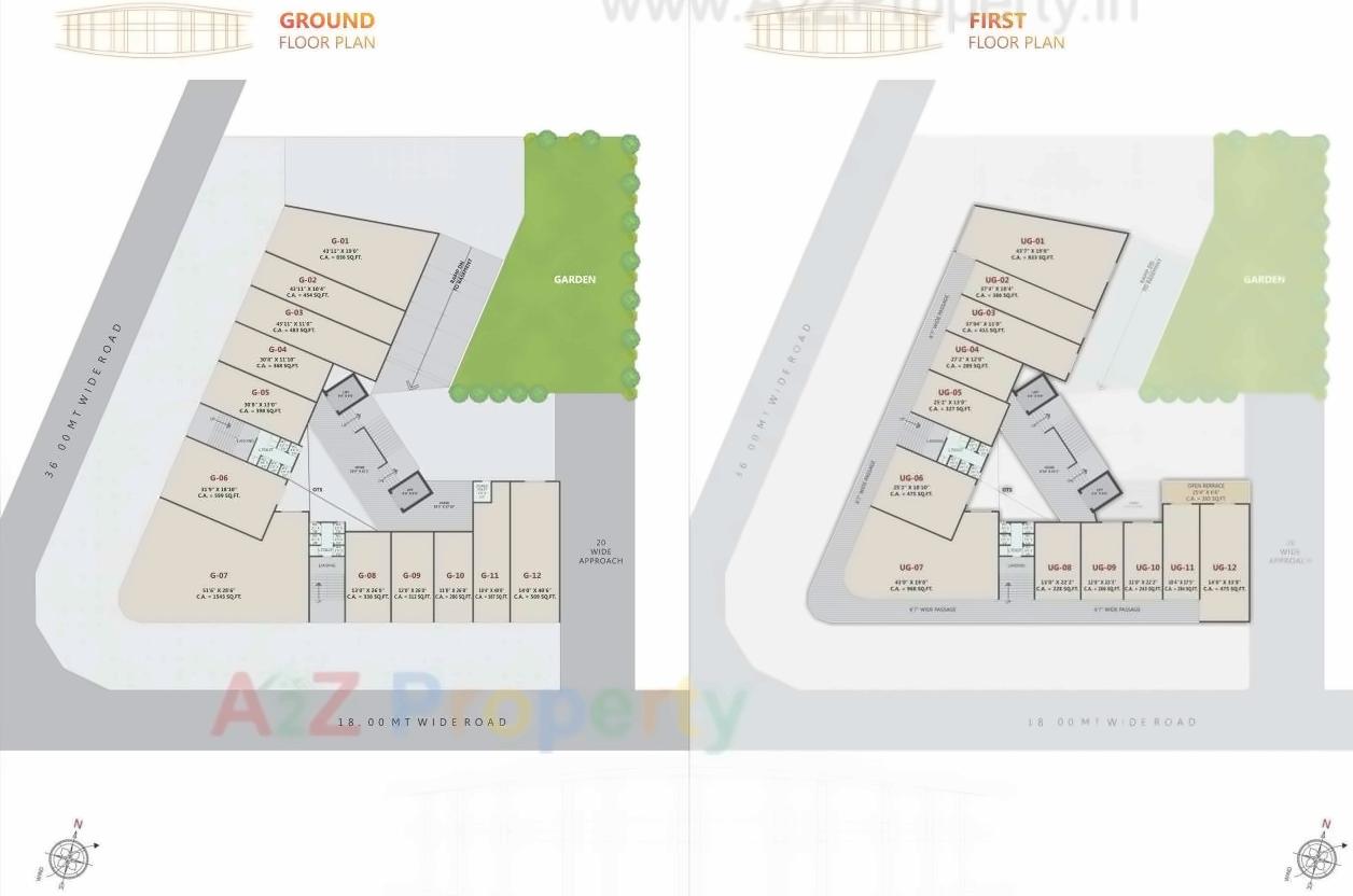 Layout of real estate project Oliva Pride located at Bhimrad, Surat, Gujarat