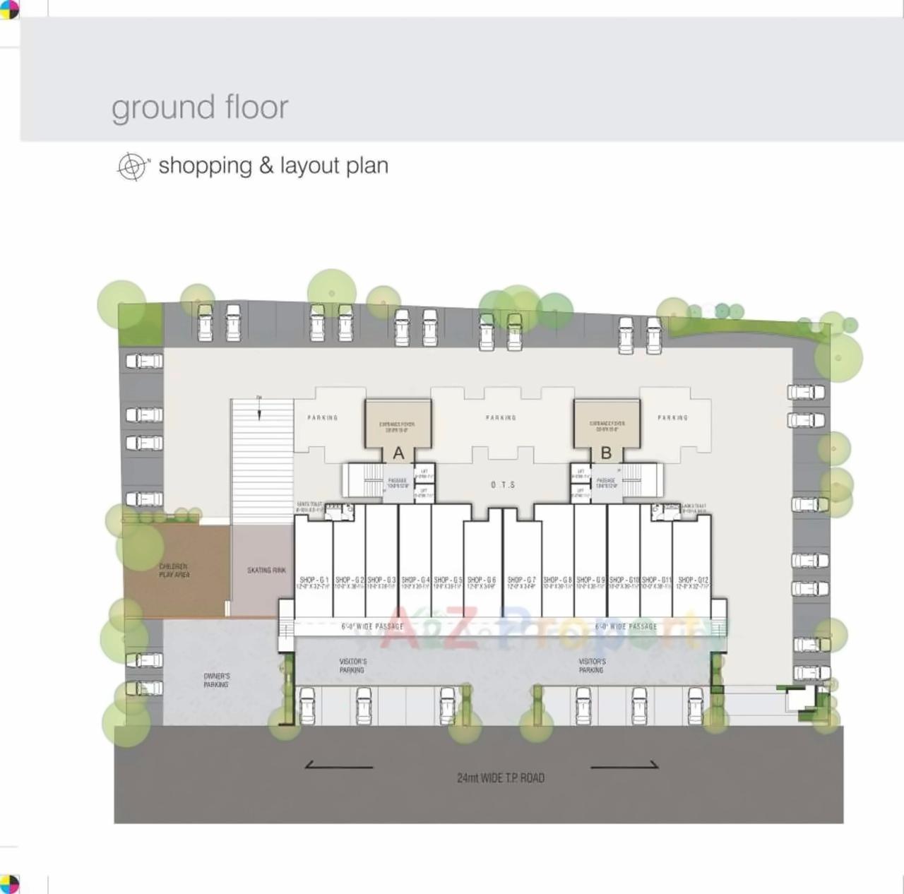 Layout of real estate project Olympia located at Surat, Surat, Gujarat
