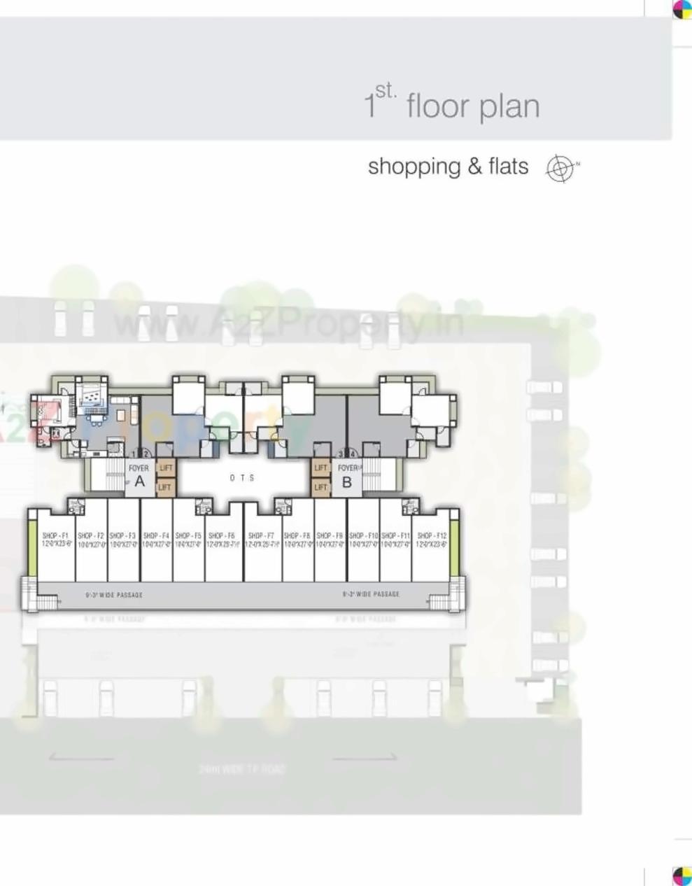 Layout of real estate project Olympia located at Surat, Surat, Gujarat