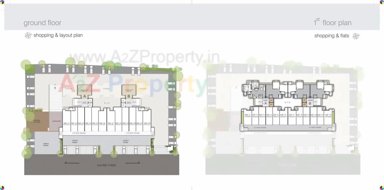 Layout of real estate project Olympia located at Surat, Surat, Gujarat
