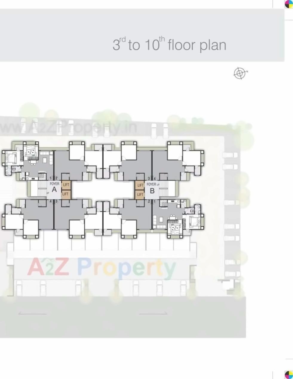 Layout of real estate project Olympia located at Surat, Surat, Gujarat