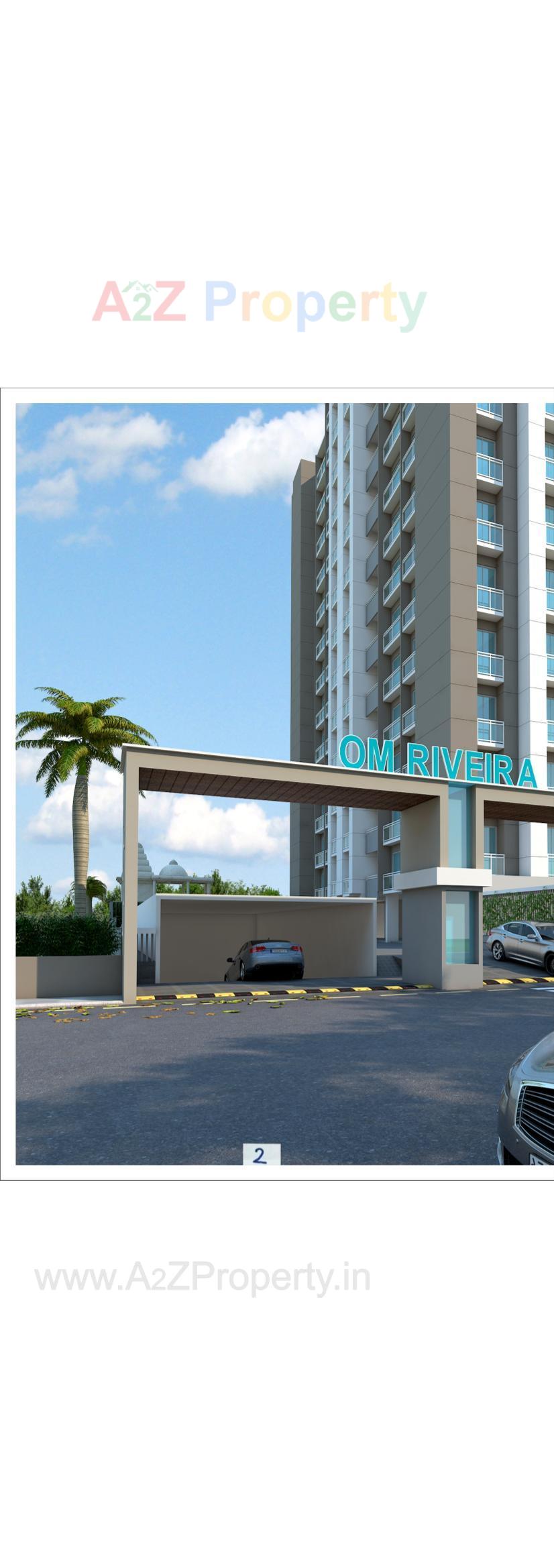 3D Elevation of real estate project Om Riviera located at Singanpor, Surat, Gujarat
