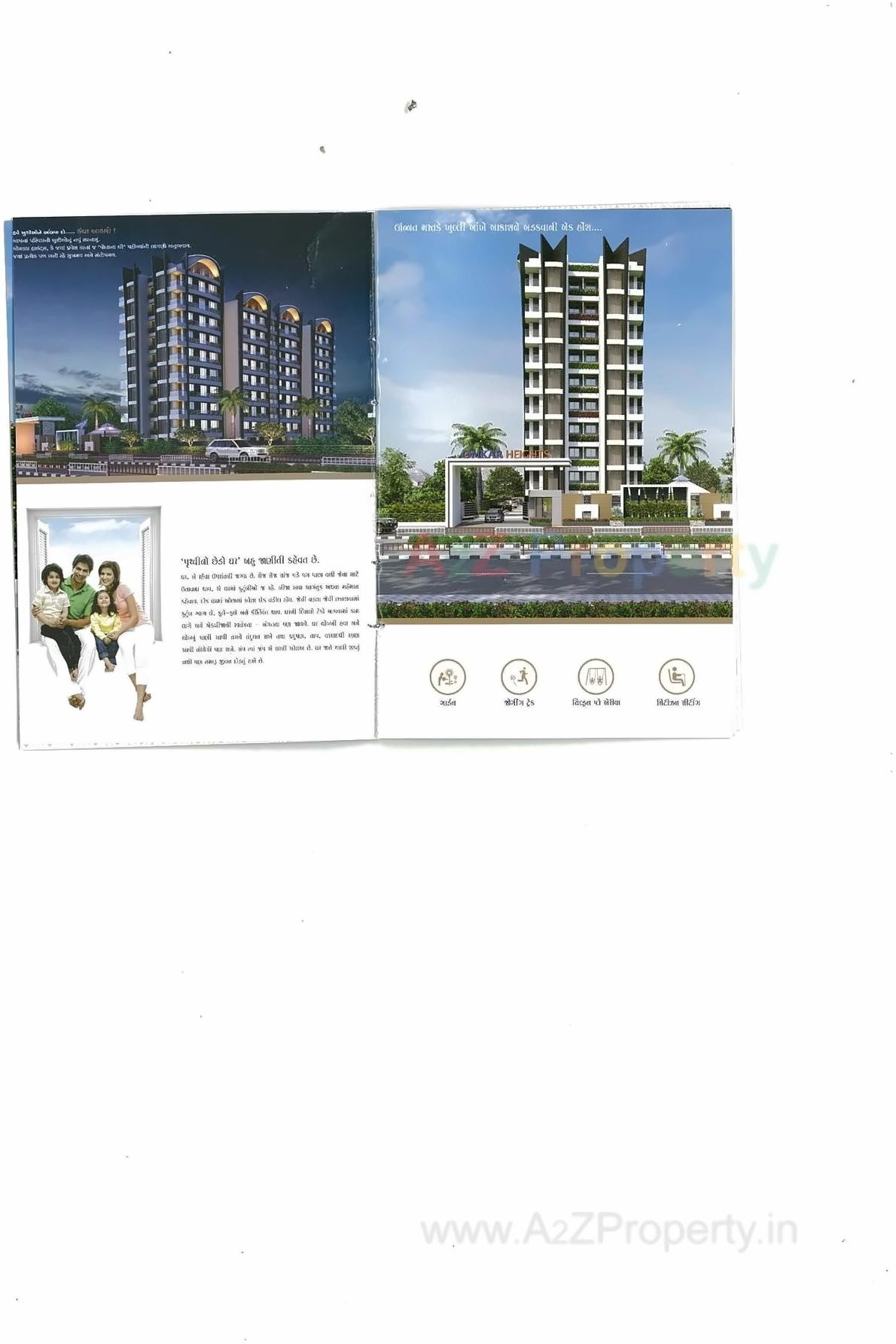  of real estate project Omakar Heights located at Puna, Surat, Gujarat