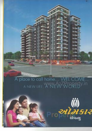 Elevation of real estate project Omkar Avenue located at Kosad, Surat, Gujarat