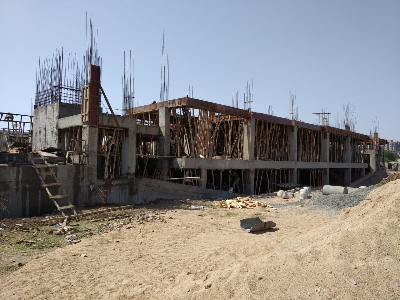 121105_const of real estate project Omkar Plaza located at Bhesan, Surat, Gujarat