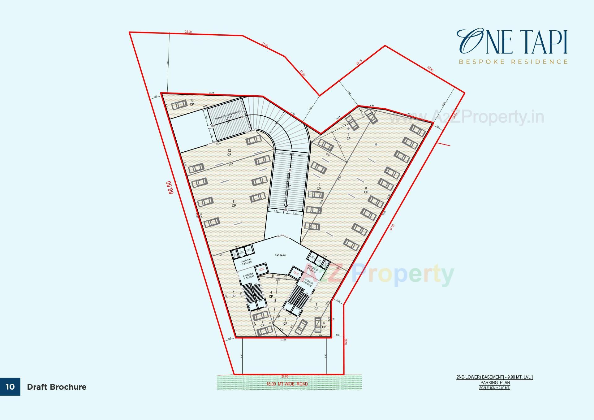  of real estate project One Tapi located at Piplod, Surat, Gujarat