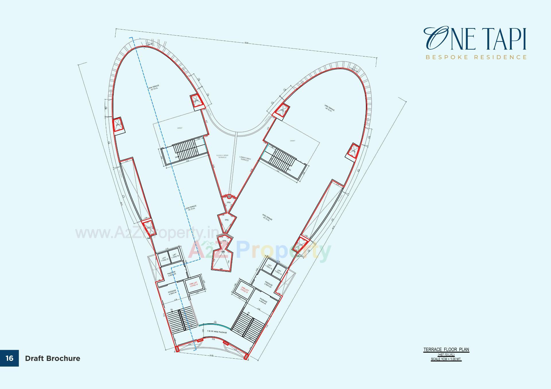  of real estate project One Tapi located at Piplod, Surat, Gujarat