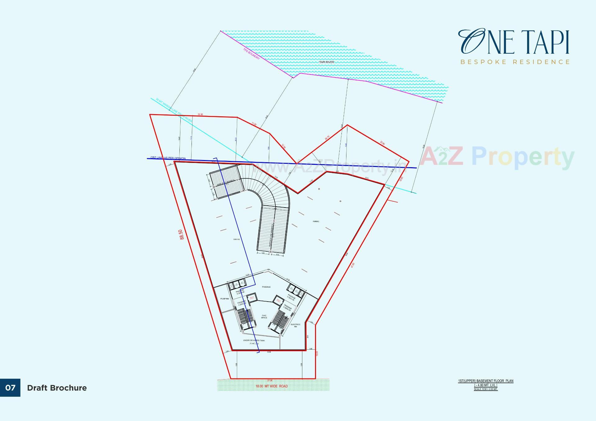  of real estate project One Tapi located at Piplod, Surat, Gujarat