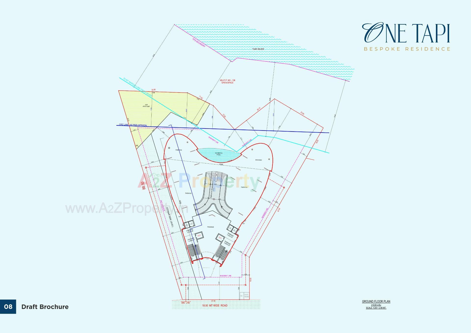  of real estate project One Tapi located at Piplod, Surat, Gujarat