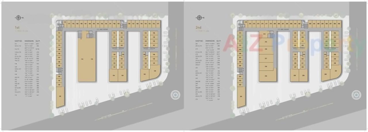 Layout of real estate project Opera Business Hub located at Varachha, Surat, Gujarat