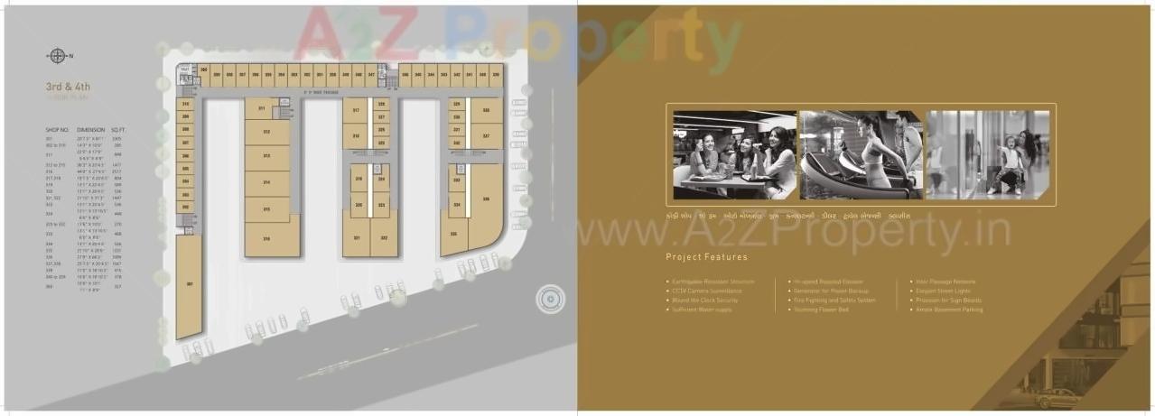 Layout of real estate project Opera Business Hub located at Varachha, Surat, Gujarat