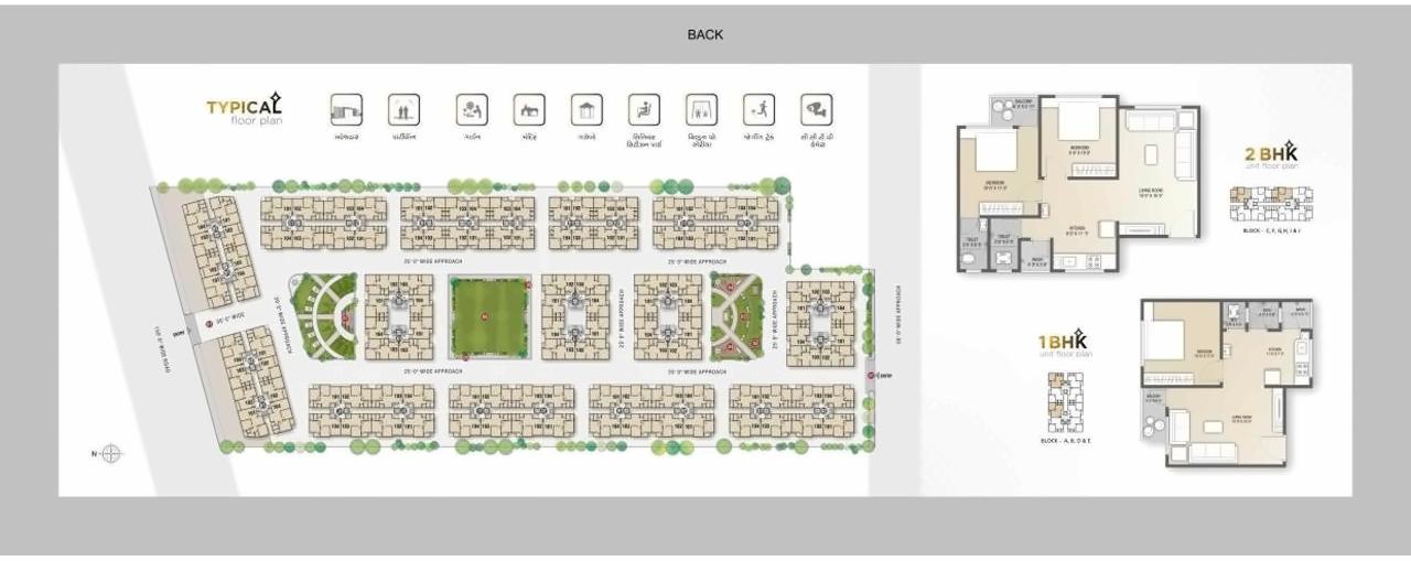 Layout of real estate project Opera Crytsal located at Variav, Surat, Gujarat