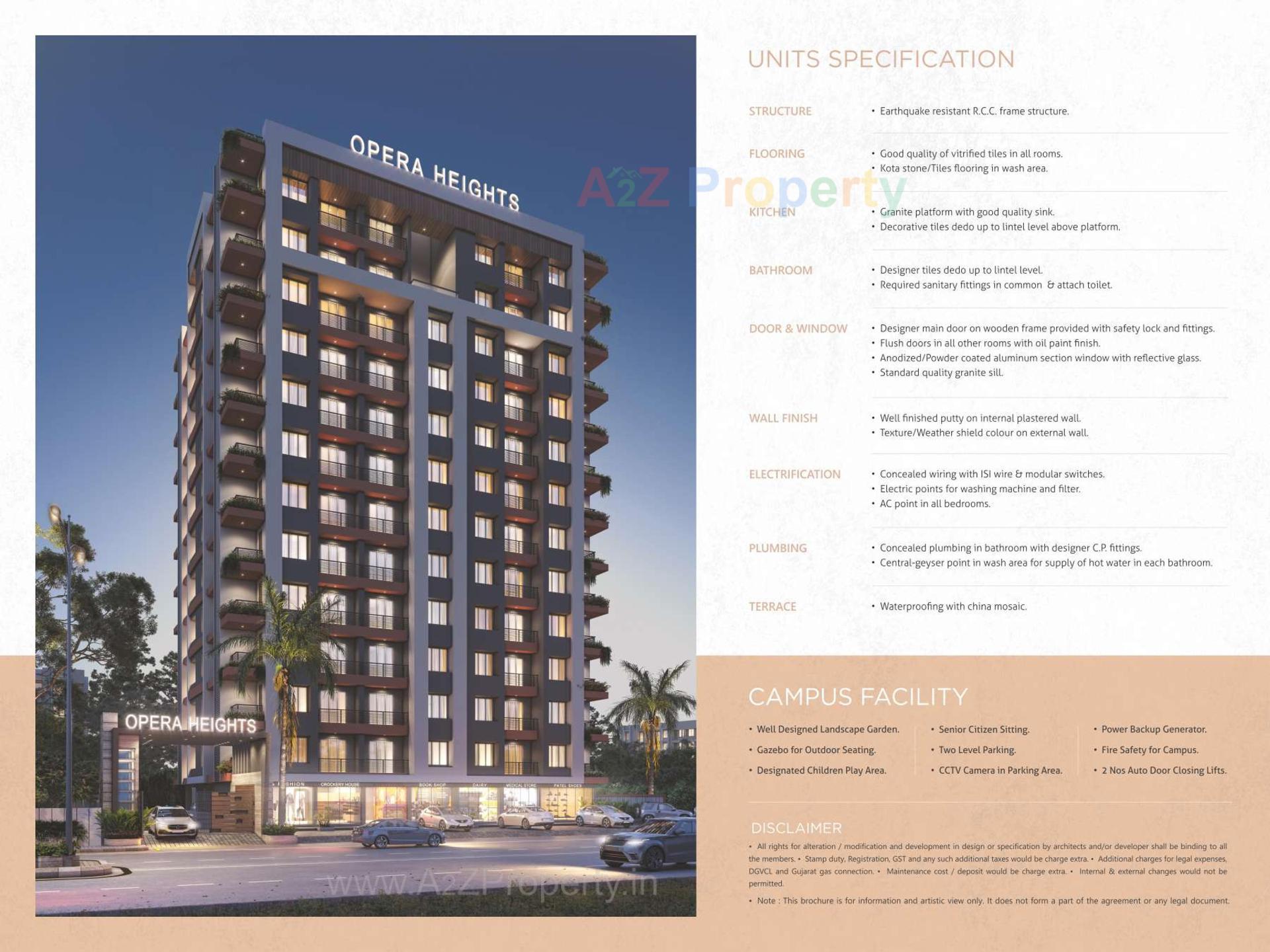  of real estate project Opera Heights located at Pal, Surat, Gujarat
