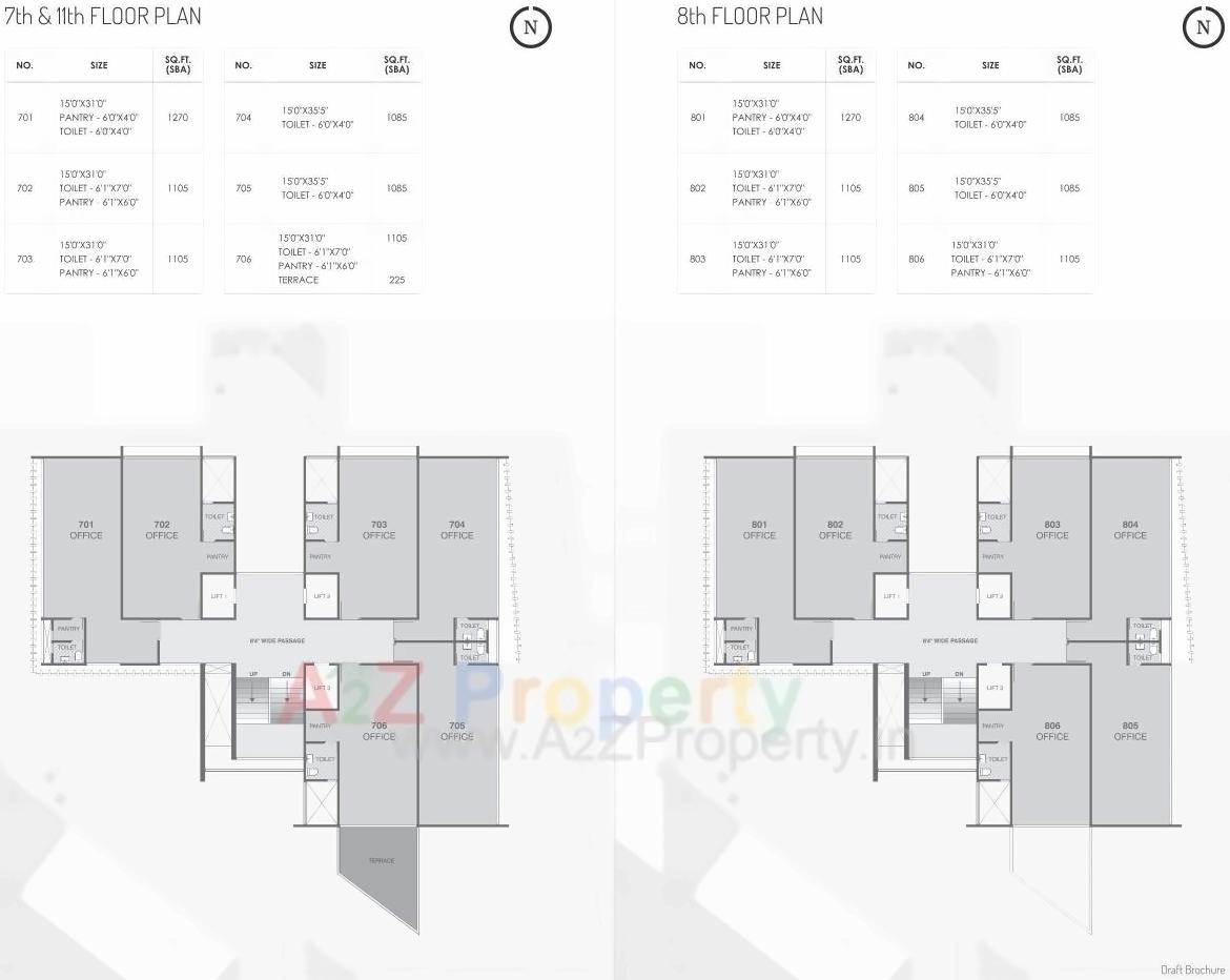 Layout of real estate project Orbit located at Puna, Surat, Gujarat